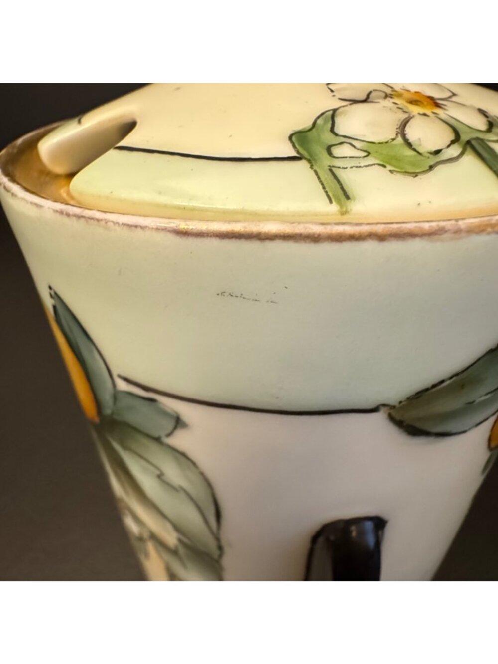 Thomas Of Bavaria Porcelain Jam Jar With Hand-Painted Orange Motif & Lid - Picture 9 of 16